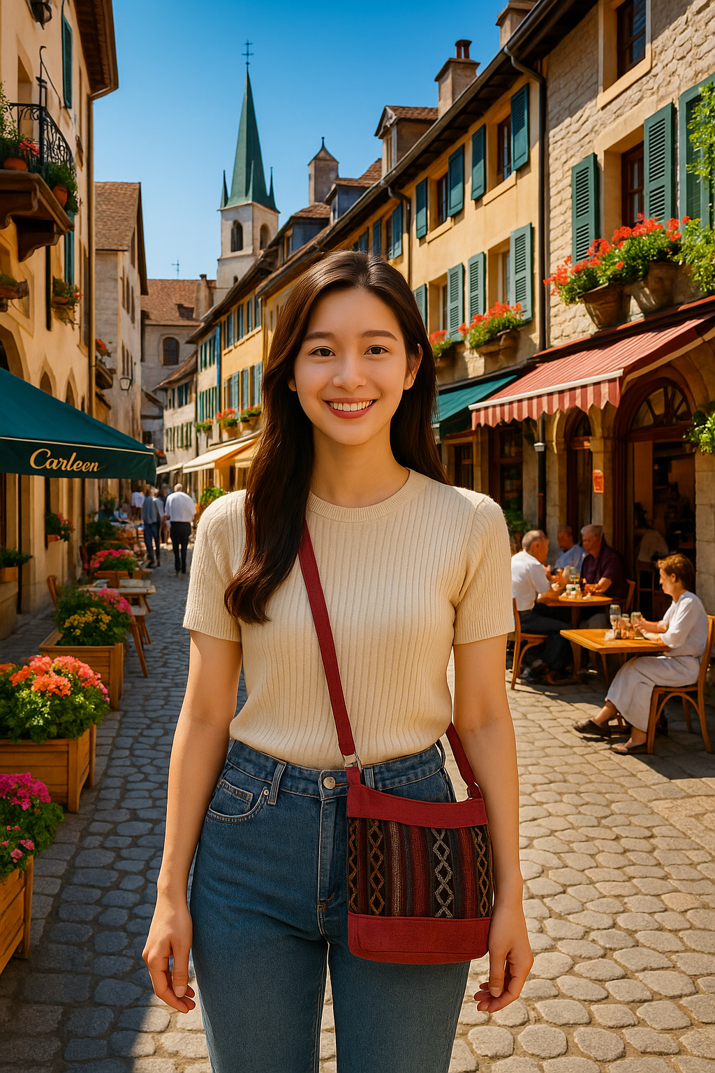 杰西卡側背包( 焰紋)